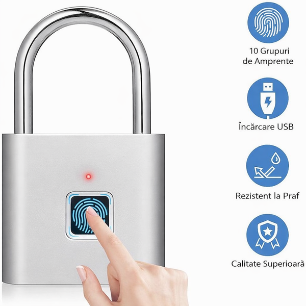 Lacăt Inteligent USB Rezistent