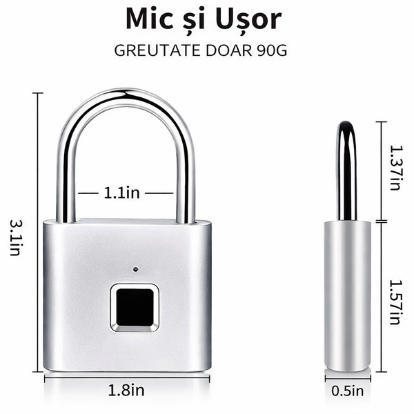 Lacăt Inteligent USB Rezistent