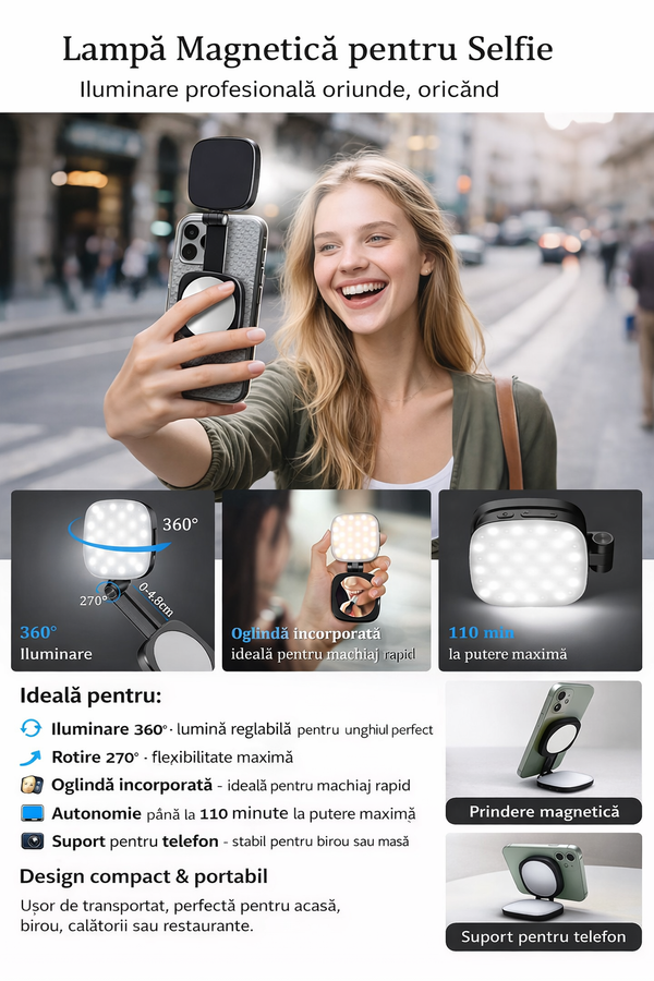 Lumină Selfie Magnetică MagSafe